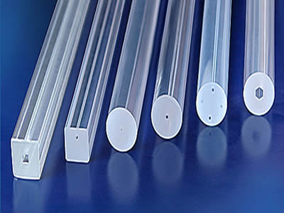 Tubos de vidrio capilar de precisión con diferentes formas: pared redonda, cuadrada y pesada.