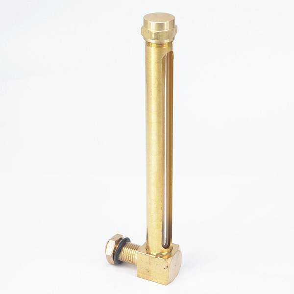 Brass glass tube level indicator